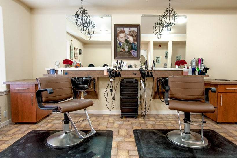 The beauty salon at Cypress Springs